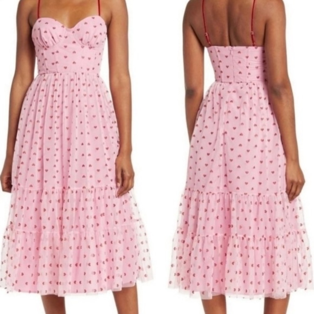 Betsey Johnson Metallic Heart Dress VHTF SOLD OUT